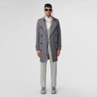 Burberry Burberry The Mid-length Chelsea Heritage Trench Coat, Size: 38, Grey