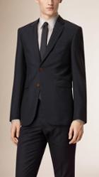 Burberry Modern Fit Wool Mohair Part-canvas Jacket