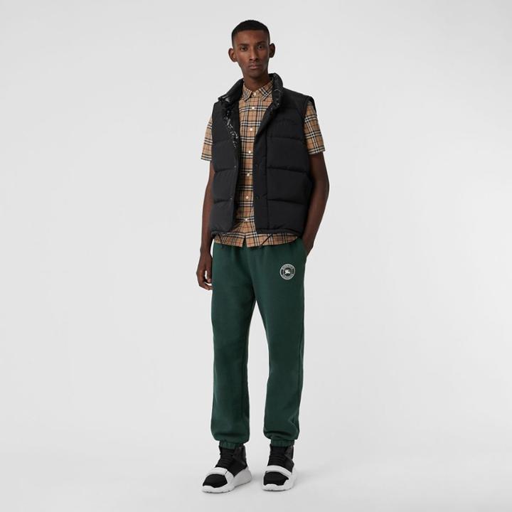 Burberry Burberry Short-sleeve Check Cotton Shirt, Beige
