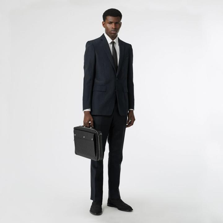 Burberry Burberry Classic Fit Mohair Linen Silk Tailored Jacket, Size: 34r, Blue