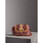 Burberry Burberry The Buckle Crossbody Bag In Trompe L'oeil Leather, Pink