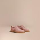 Burberry Burberry Leather Wingtip Brogues, Size: 41.5, Pink