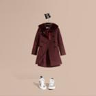 Burberry Burberry Wool Cashmere Military Coat, Size: 12y, Purple