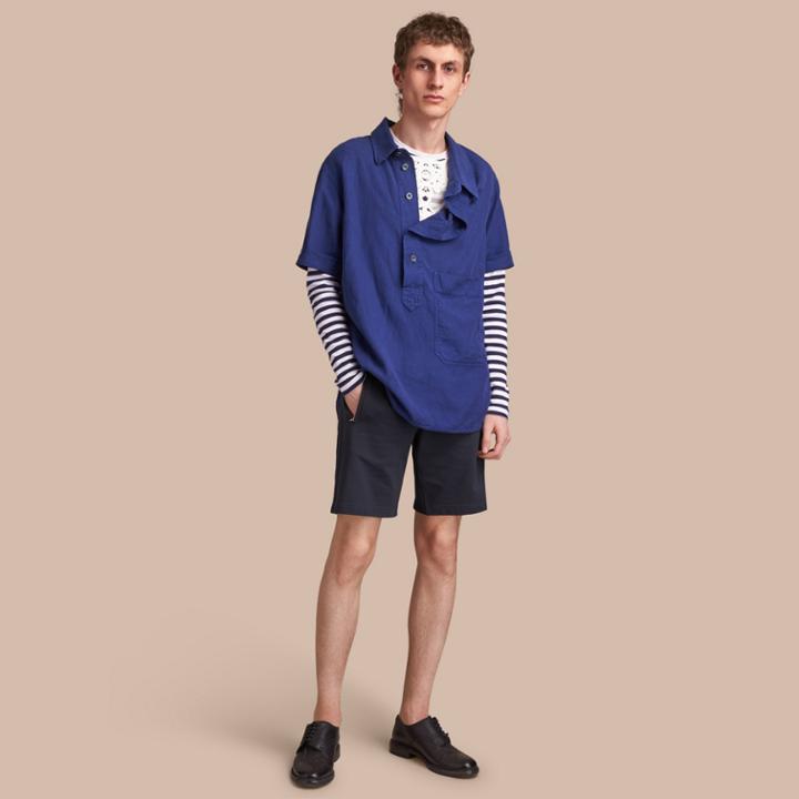 Burberry Burberry Lightweight Cotton Jersey Shorts, Size: M, Blue