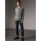 Burberry Burberry Cable And Rib Knit Cashmere V-neck Sweater, Grey