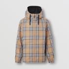 Burberry Burberry Reversible Check Cotton Blend Hooded Jacket, Size: Xl