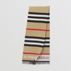 Burberry Burberry Childrens Icon Stripe Wool Cotton Scarf, Size: Os