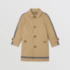 Burberry Burberry Childrens Logo Tape Cotton Car Coat, Size: 14y, Yellow