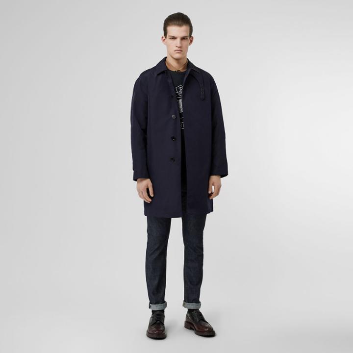 Burberry Burberry Bonded Car Coat With Warmer, Size: 38, Blue