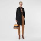 Burberry Burberry The Mid-length Kensington Heritage Trench Coat, Size: 06, Black
