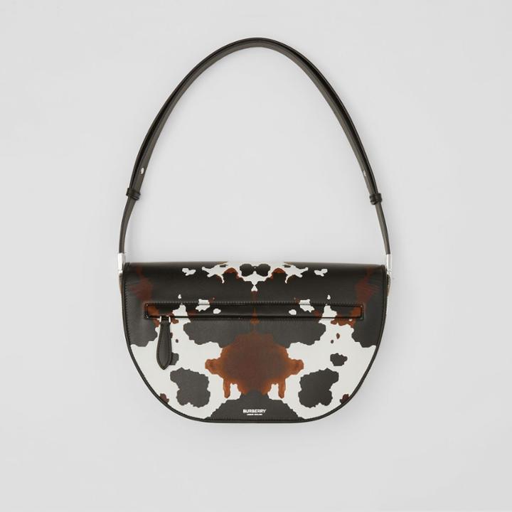 Burberry Burberry Medium Camouflage Print Leather Olympia Bag