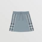 Burberry Burberry Childrens Check Panel Cotton Skirt, Size: 12y