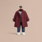 Burberry Burberry Wool Cashmere Blend Twill Tailored Coat, Size: 2y