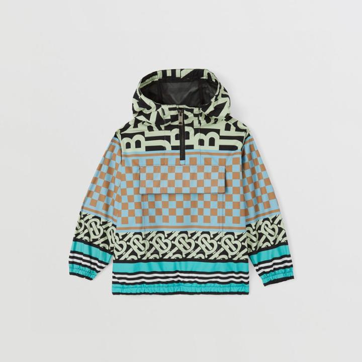 Burberry Burberry Childrens Montage Print Nylon Hooded Jacket, Size: 10y