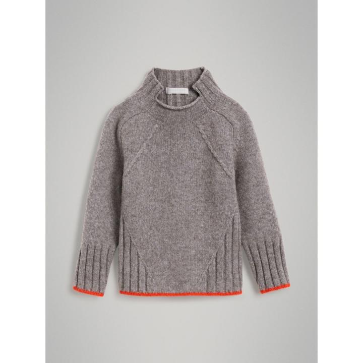 Burberry Burberry Merino Wool Blend Turtleneck Sweater, Size: 10y