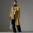 Burberry Burberry Knit-detail Tropical Gabardine Trench Coat, Size: 02