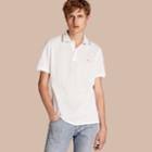 Burberry Burberry Tipped Cotton Piqu Polo Shirt, Size: Xl, White