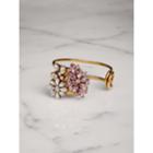 Burberry Burberry Crystal Daisy Brass Cuff, White