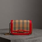 Burberry Burberry The 1983 Check Link Bag With Patent Trim, Red