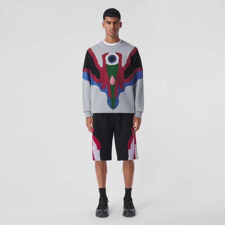 Burberry Burberry Geometric Intarsia Wool Sweater