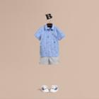 Burberry Burberry Embroidered Nautical Motif Cotton Oxford Shirt, Size: 8y, Blue