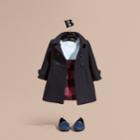 Burberry Burberry Tailored Wool Cashmere Blend Coat, Size: 2y, Blue