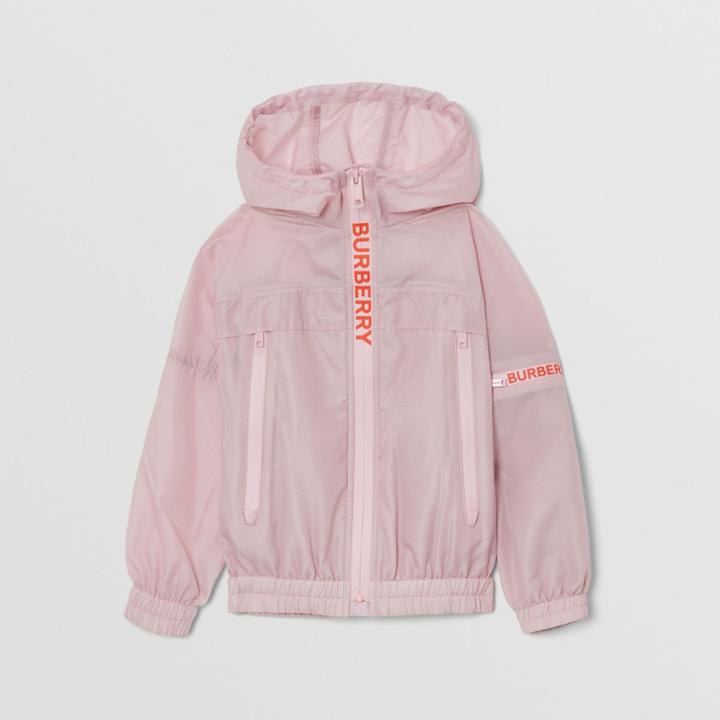 Burberry Burberry Childrens Logo Print Lightweight Hooded Jacket, Size: 3y, Pink