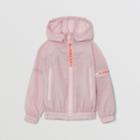 Burberry Burberry Childrens Logo Print Lightweight Hooded Jacket, Size: 3y, Pink
