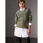 Burberry Burberry Lightweight Merino Wool Silk Sweater, Green