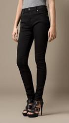 Burberry Skinny Fit High-rise Deep Black Jeans