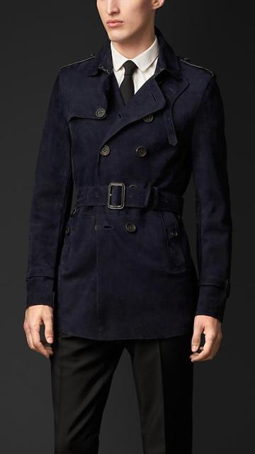 Burberry Prorsum Suede Trench Coat