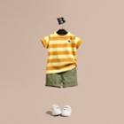 Burberry Burberry Striped Cotton T-shirt, Size: 3y, Yellow