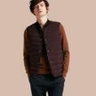 Burberry Lambskin Trim Down-filled Gilet