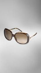 Burberry Oversize Rounded Frame Sunglasses