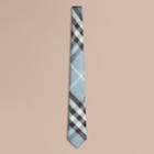 Burberry Burberry Modern Cut Check Silk Tie, Blue