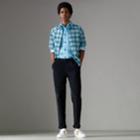 Burberry Burberry Short-sleeve Check Cotton Shirt, Blue