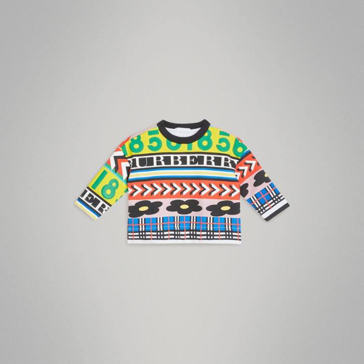 Burberry Burberry Graphic Print Jersey Sweatshirt, Size: 10y, Multicolour
