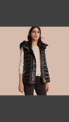 Burberry Down-filled Gilet With Detachable Fur-trimmed Hood