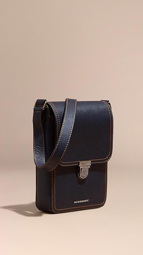 Burberry The Small Satchel In Textured Leather