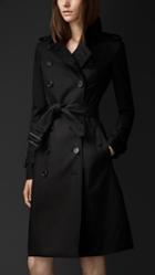Burberry Long Double Cotton Trench Coat