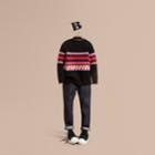 Burberry Burberry Fair Isle Wool Cashmere Sweater, Size: 6y, Red