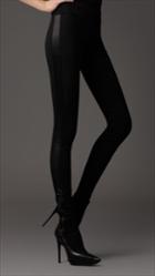 Burberry Burberry Contrast Jersey Leggings, Size: 2l, Black