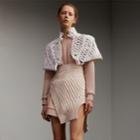 Burberry Burberry Hand-looped Rope Capelet, White