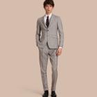 Burberry Slim Fit Prince Of Wales Check Wool Half-canvas Suit