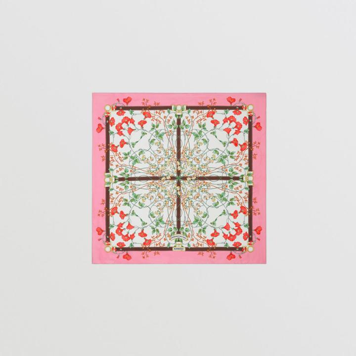Burberry Burberry Floral Print Silk Square Scarf