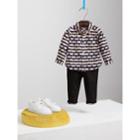 Burberry Burberry Spot And Stripe Print Cotton Shirt, Size: 3y