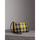 Burberry Burberry Tartan Cotton Clutch, Yellow