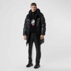 Burberry Burberry Technical Wool Detail Puffer Duffle Coat, Size: Xs, Black