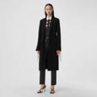 Burberry Burberry Camel Hair Wool Tailored Coat, Size: 08, Black