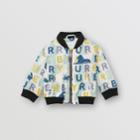 Burberry Burberry Childrens Logo Print Nylon Bomber Jacket, Size: 18m, Green